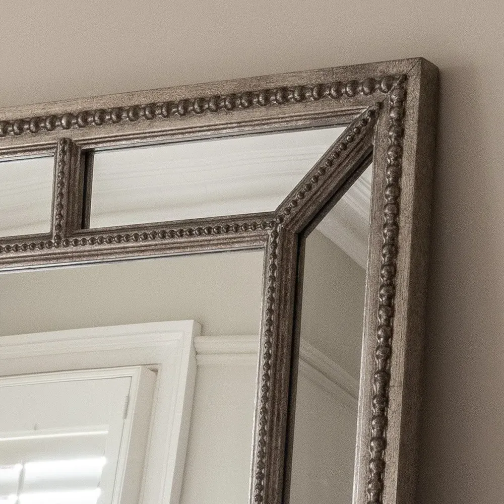 Edna Large Mirror - Antique Pewter