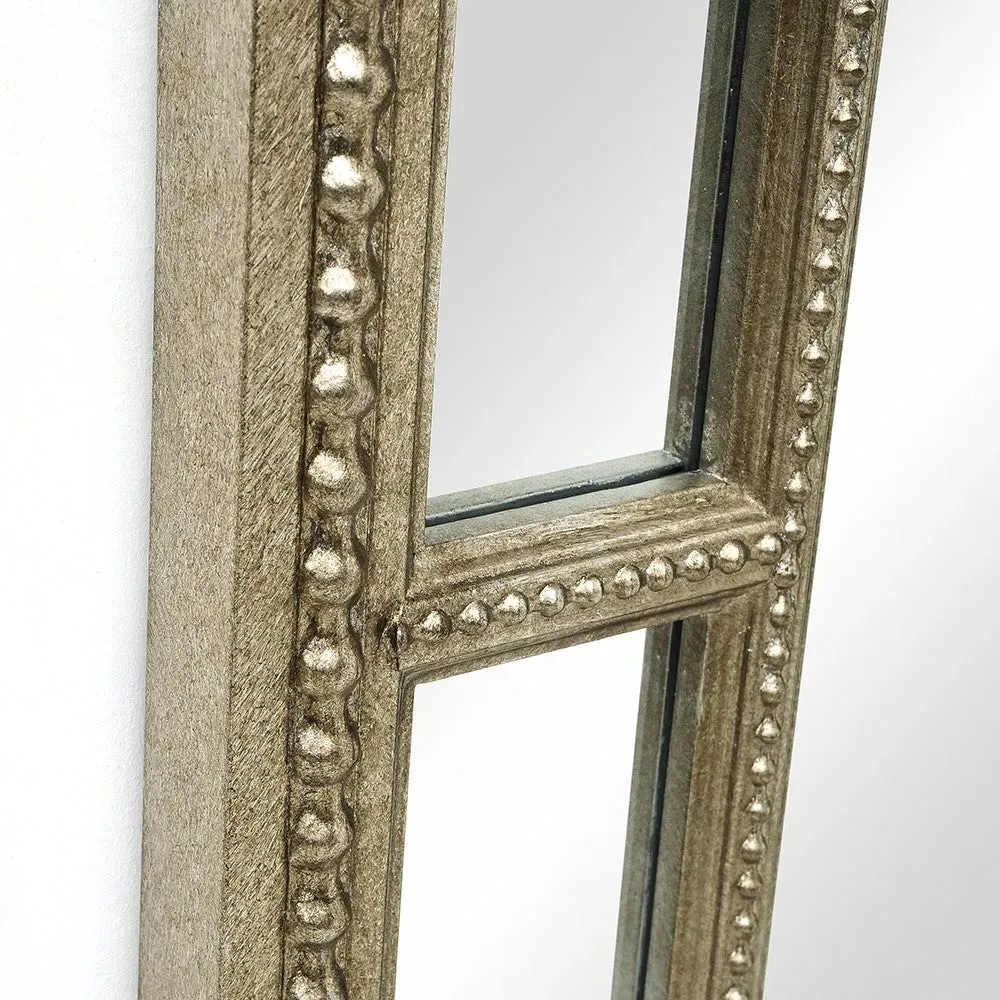 Edna Large Mirror - Antique Pewter