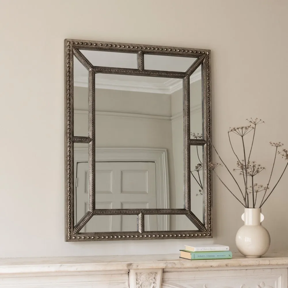 Edna Small Mirror - Antique Pewter