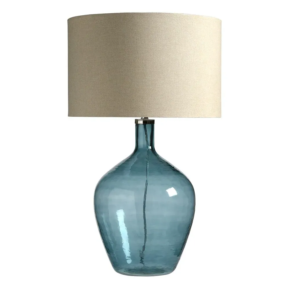 Elliot Glass Table Lamp - Blue