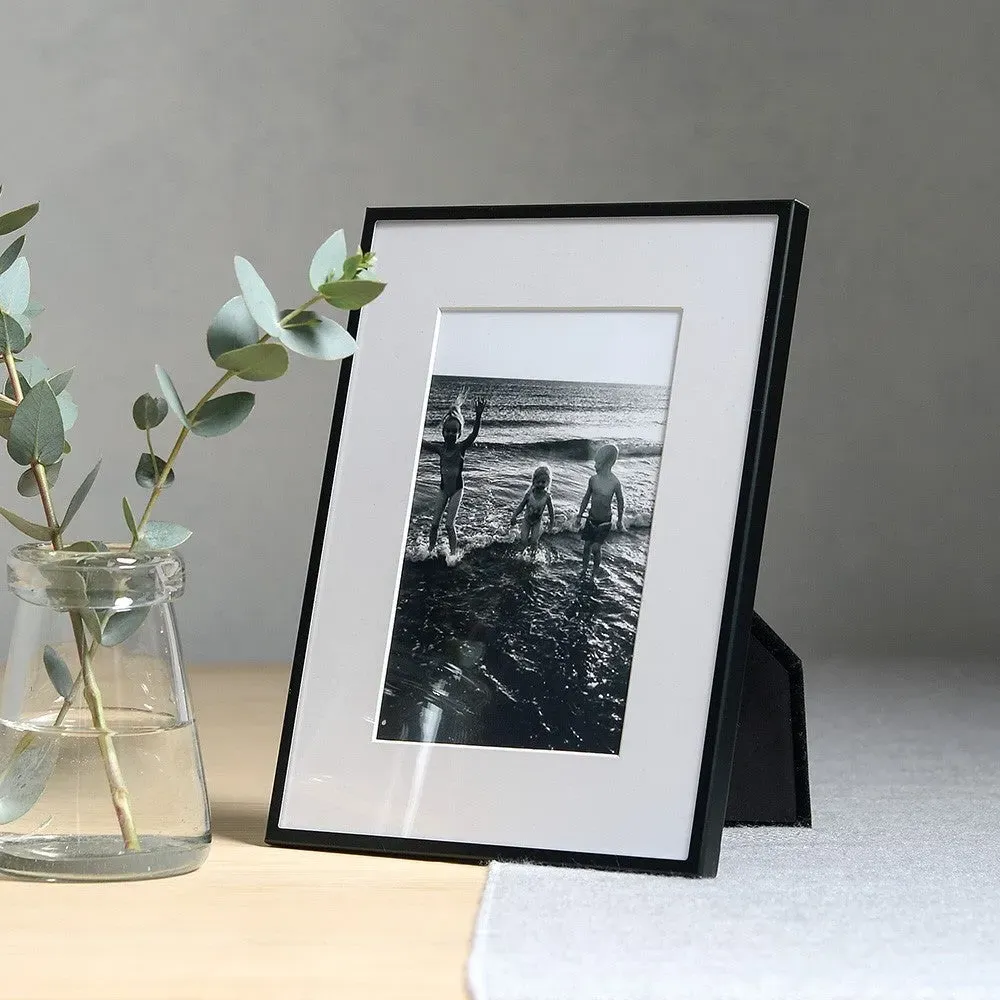Fine 4x6 Photo Frame - Black, Metal
