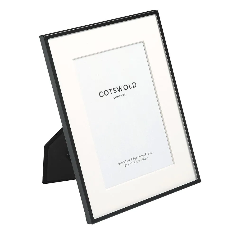 Fine 5x7 Photo Frame - Black, Metal