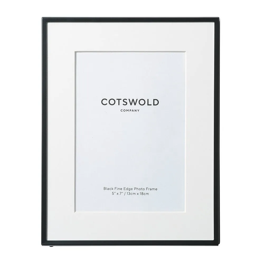 Fine 5x7 Photo Frame - Black, Metal