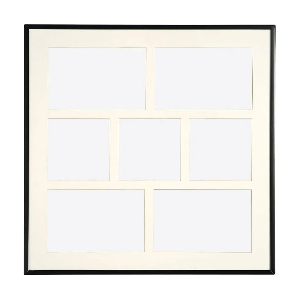 Fine 7 Aperture Photo Frame - Black, Metal