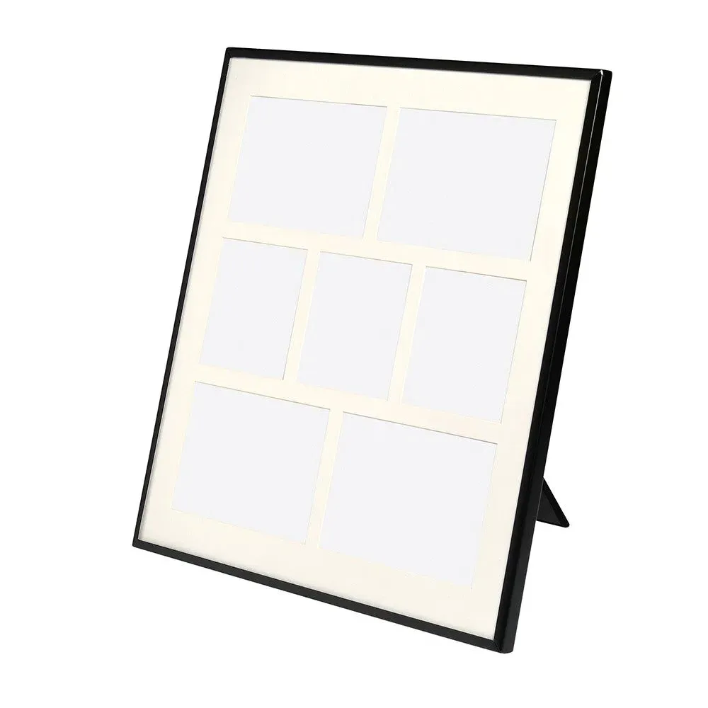 Fine 7 Aperture Photo Frame - Black, Metal