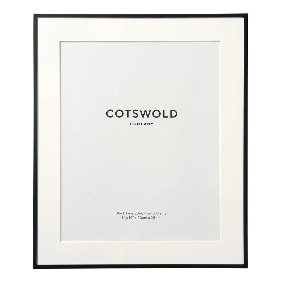 Fine 8x10 Photo Frame - Black, Metal