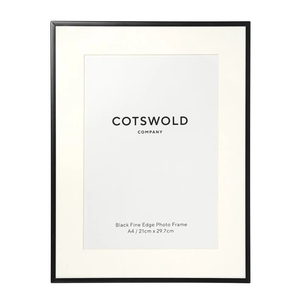 Fine A4 Photo Frame - Black, Metal