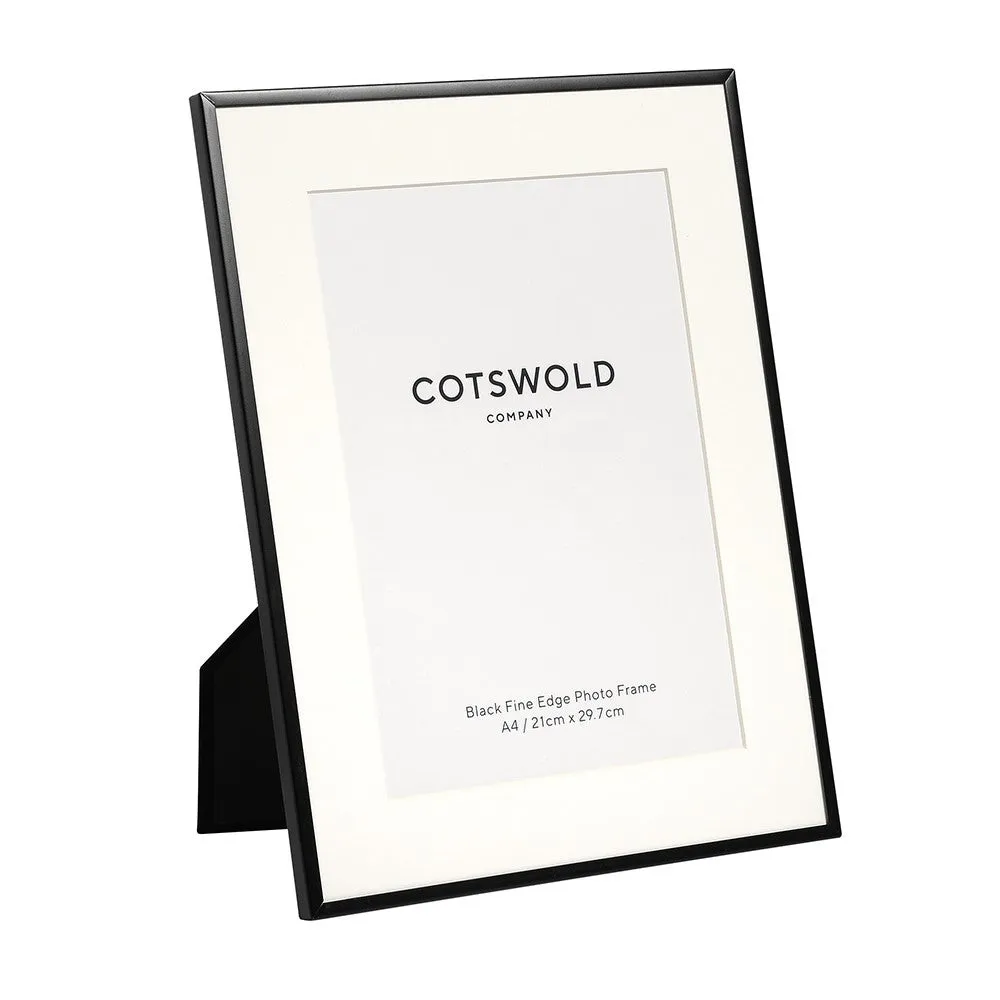 Fine A4 Photo Frame - Black, Metal