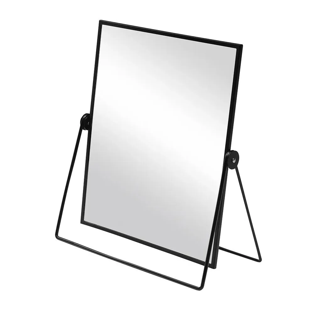 Fine Black Metal Dressing Table Mirror - Black image