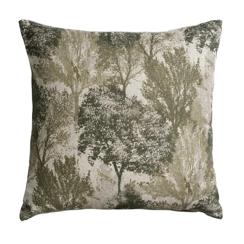 Forest Trees Cushion - Green