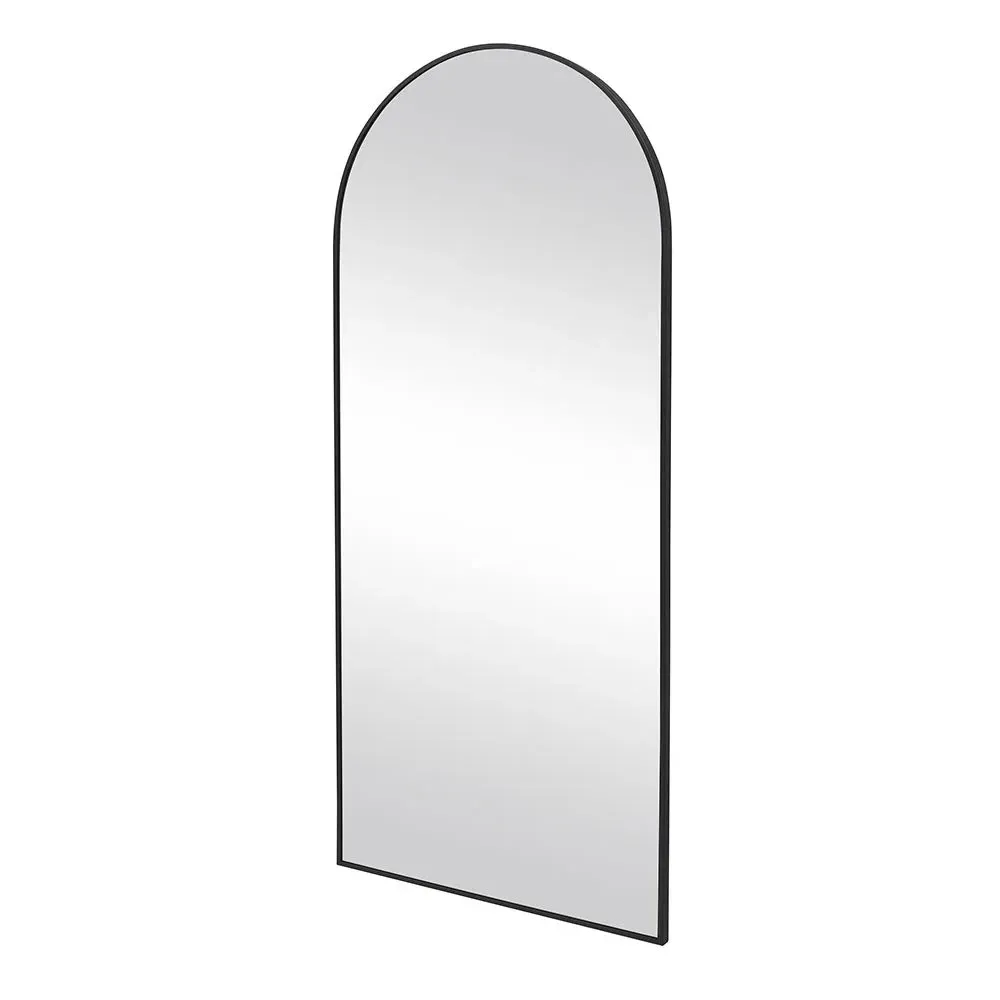Foxcote Large Arch Mirror - Black Metal