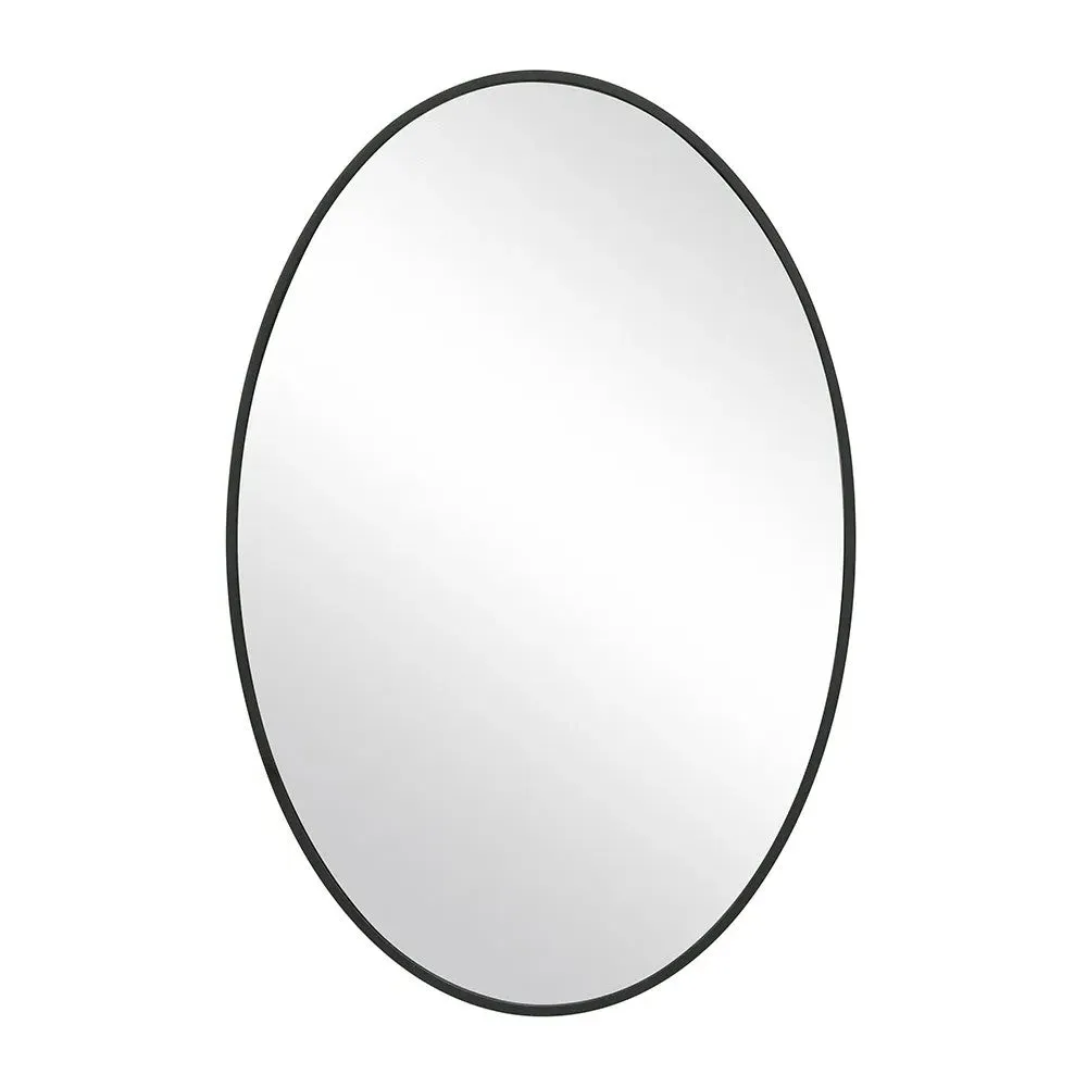 Foxcote Oval Mirror - Black Metal image