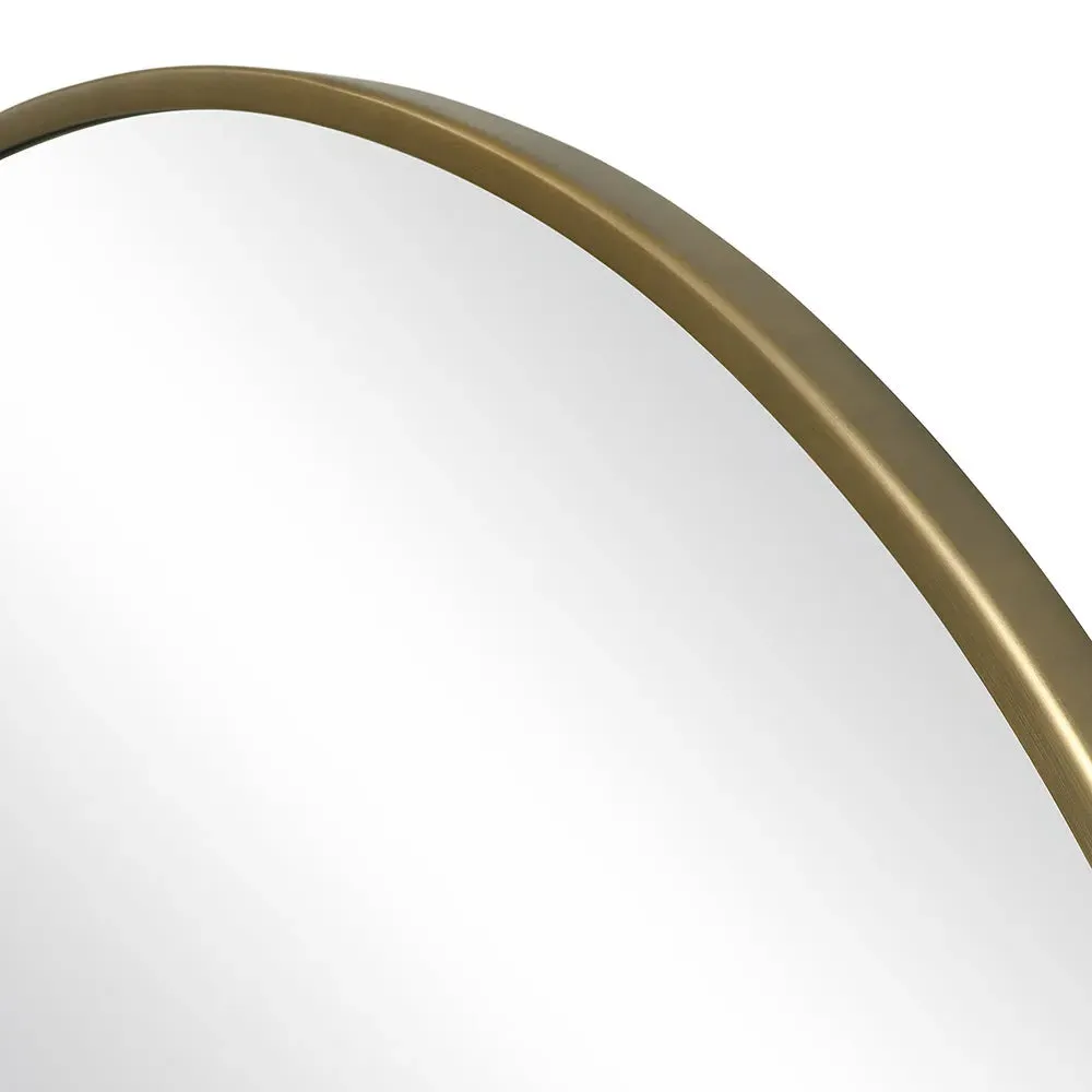 Foxcote Round Mirror - Brushed Bronze