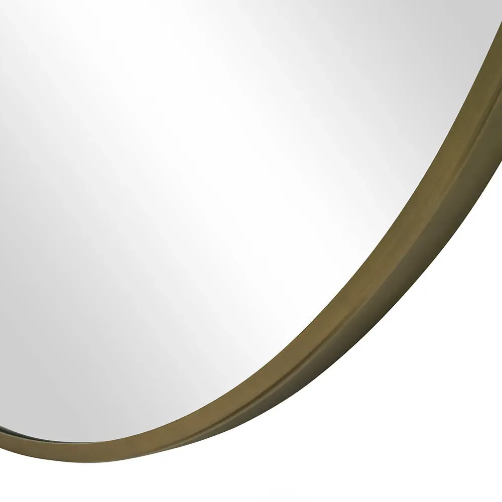 Foxcote Round Mirror - Brushed Bronze