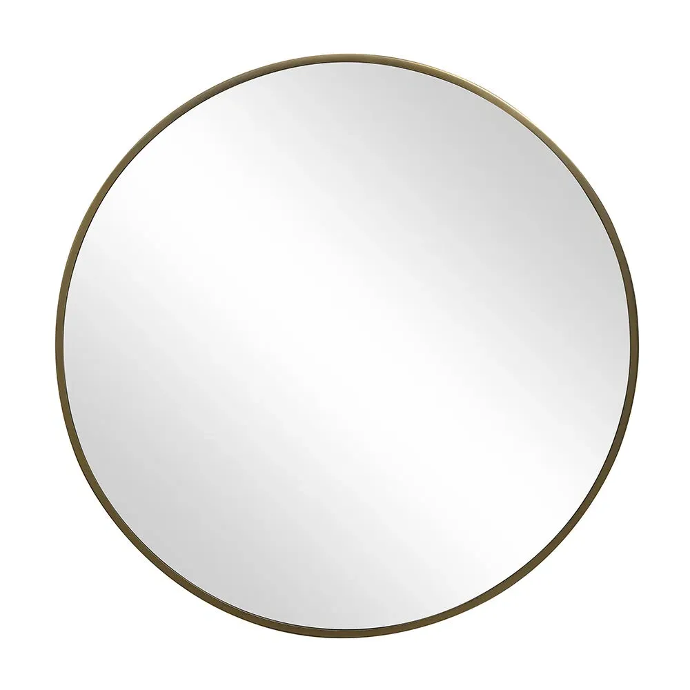 Foxcote Round Mirror - Brushed Bronze
