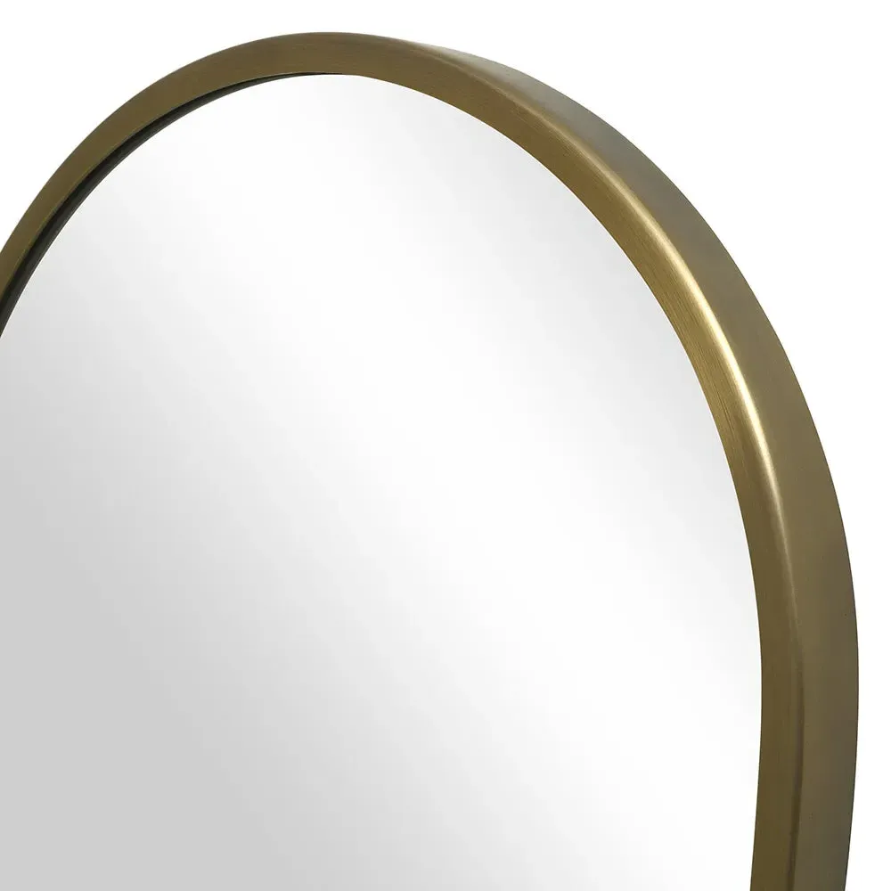 Foxcote Slim Arch Mirror - Brushed Bronze