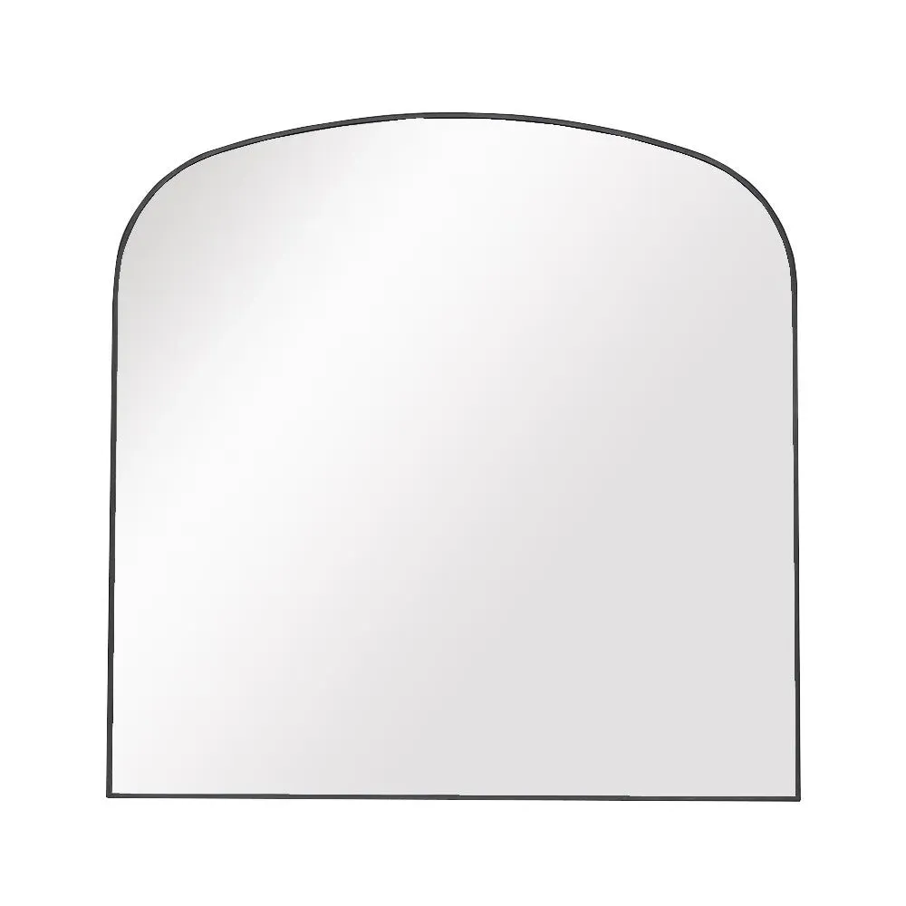Foxcote XL Overmantel Mirror - Black Metal