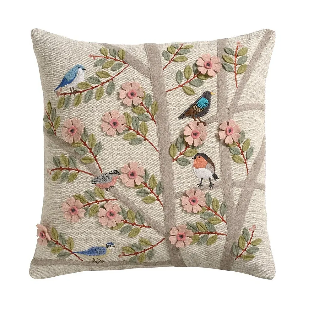 Garden Birds Cushion - Multi