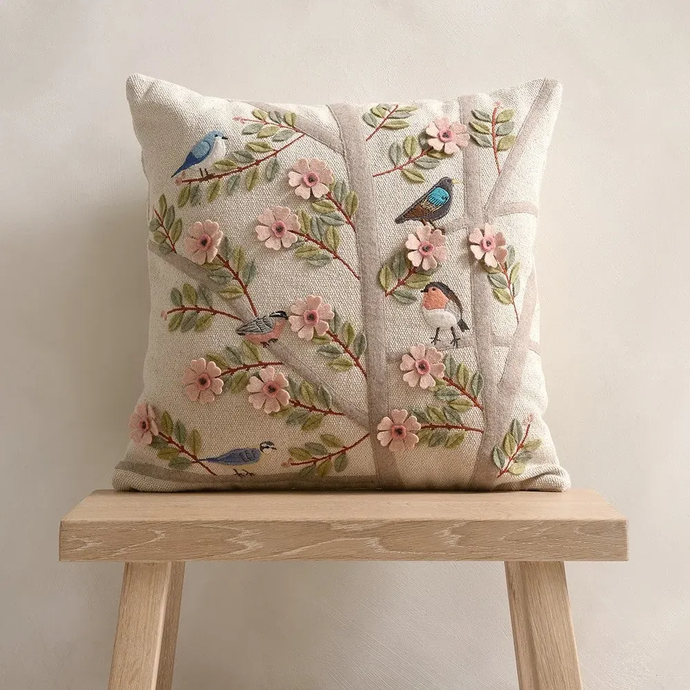 Garden Birds Cushion - Multi