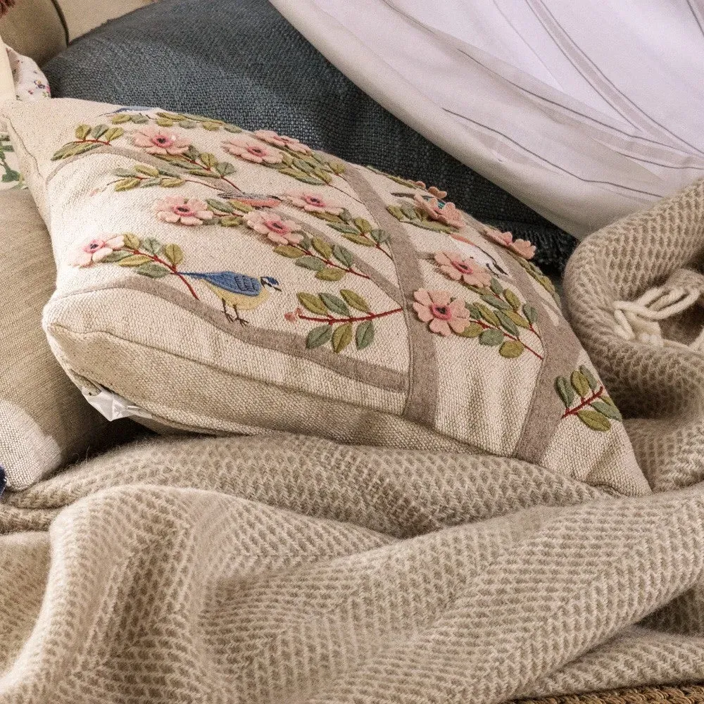 Garden Birds Cushion - Multi