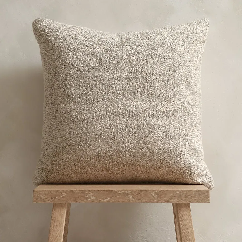 Handwoven Cushion - Oatmeal, Linen Blend