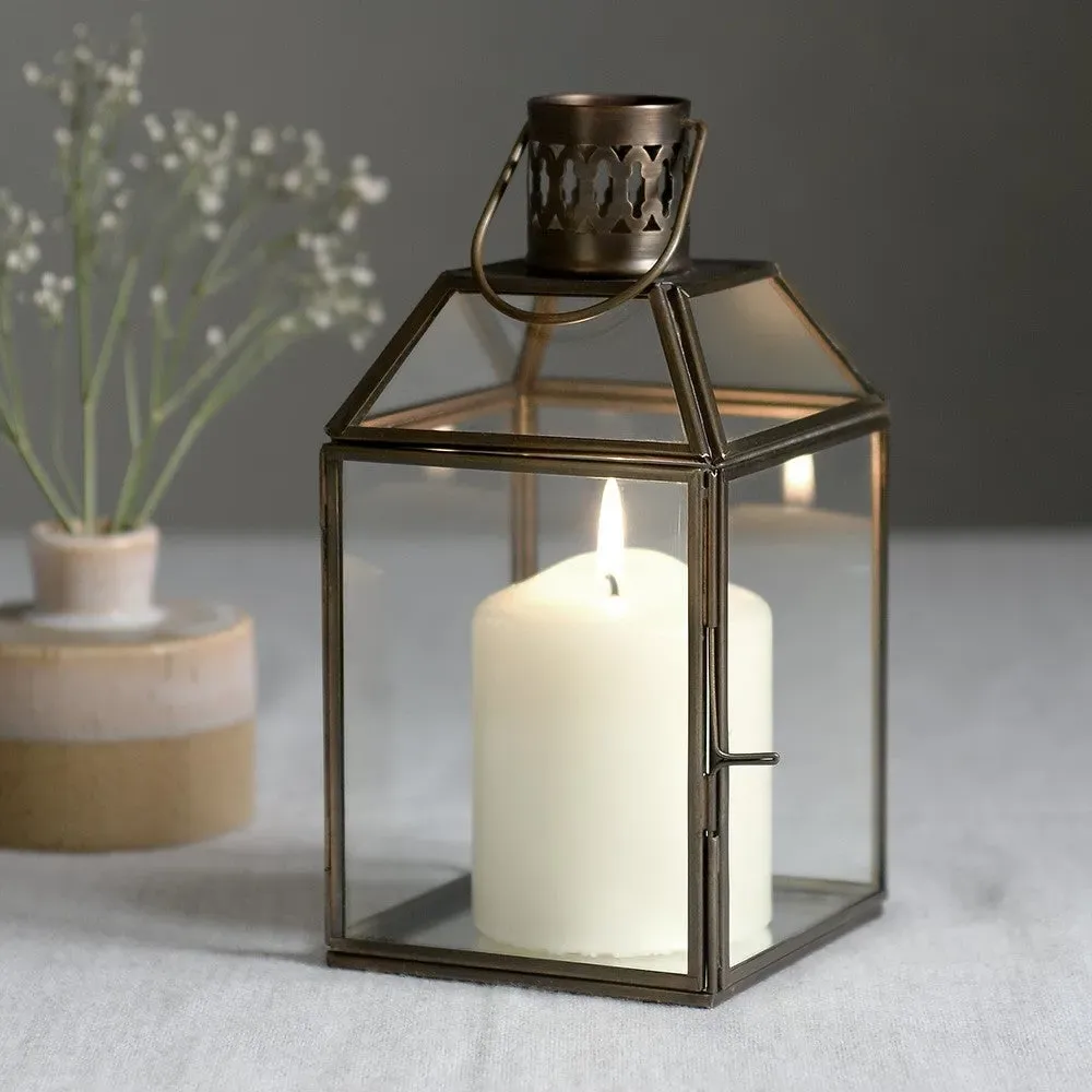 Haversham Small Lantern - Antique Brass