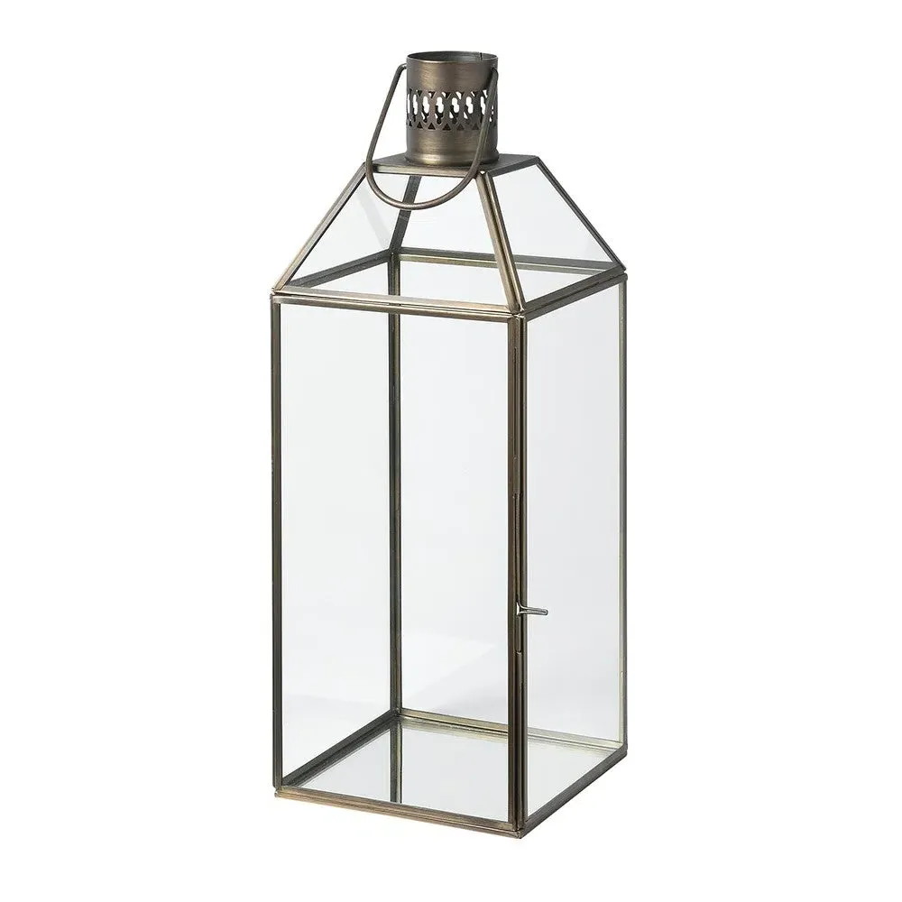 Haversham Tall Lantern - Antique Brass