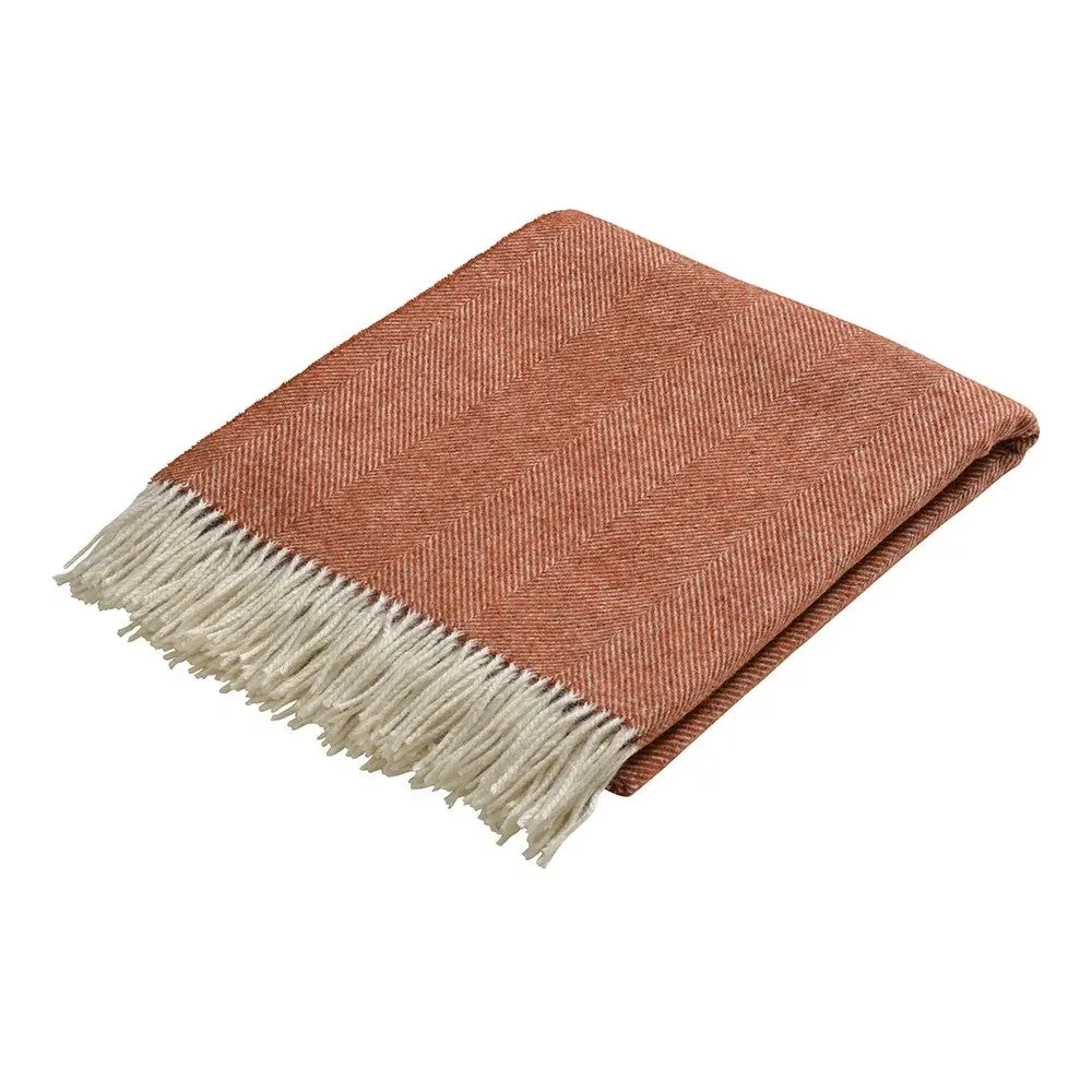 Herringbone Throw - Brick, Wool image