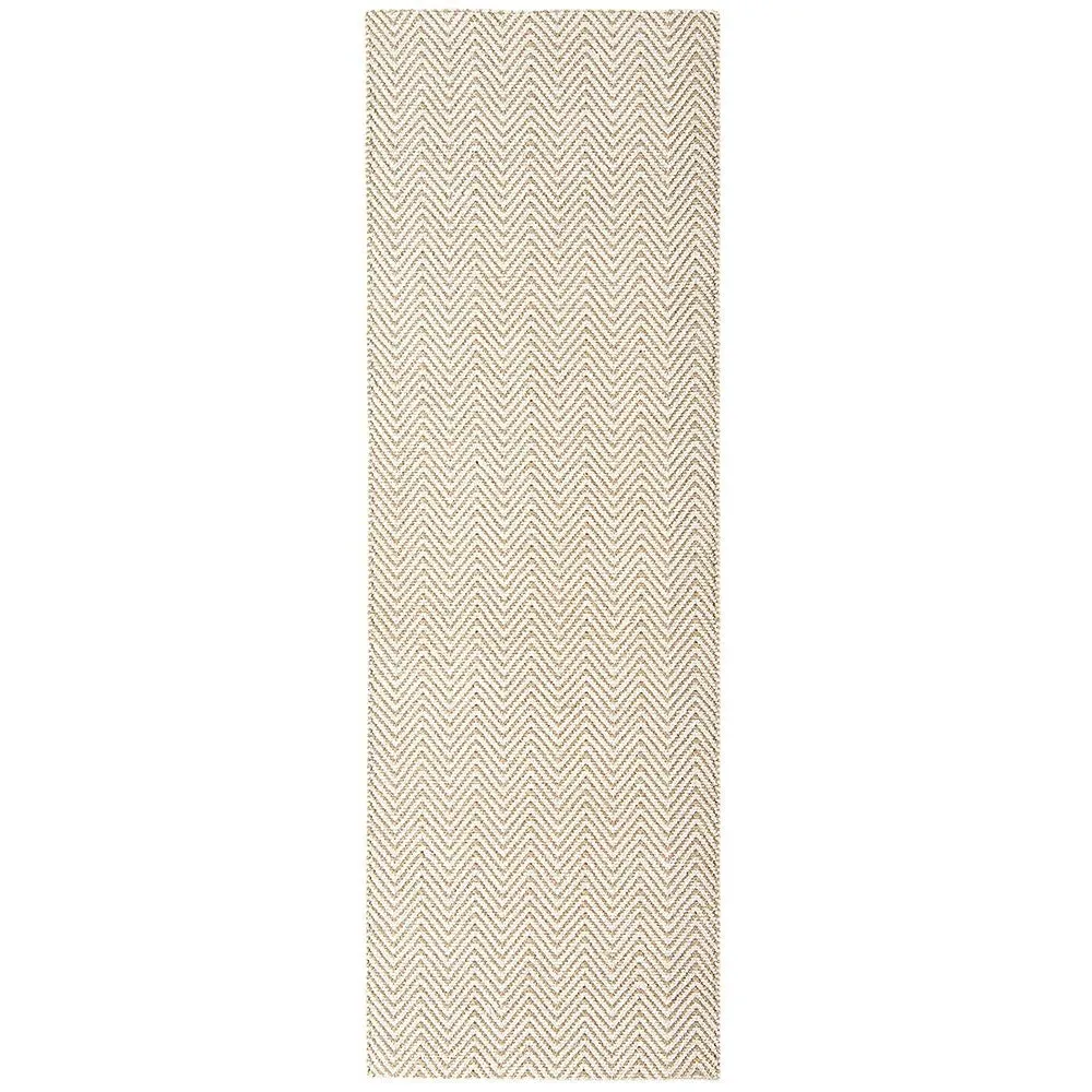 Ives Chevron Carpet Runner 66x200cm - Cotton Chenille, Jute image