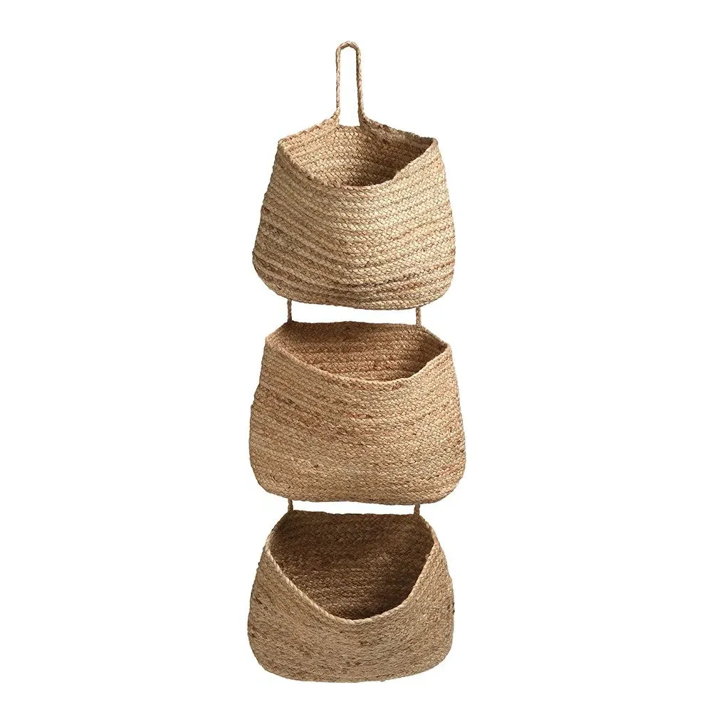 Jute Hanging Baskets - Natural