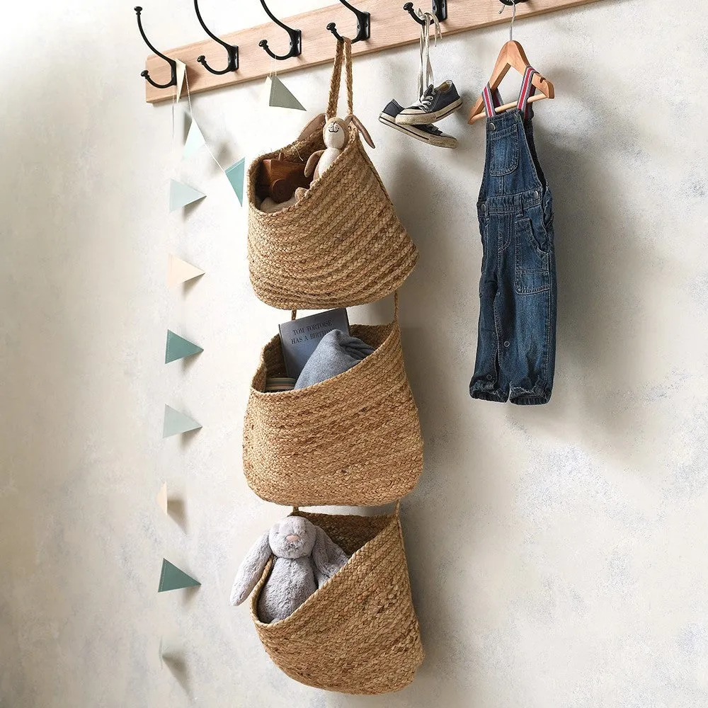 Jute Hanging Baskets - Natural