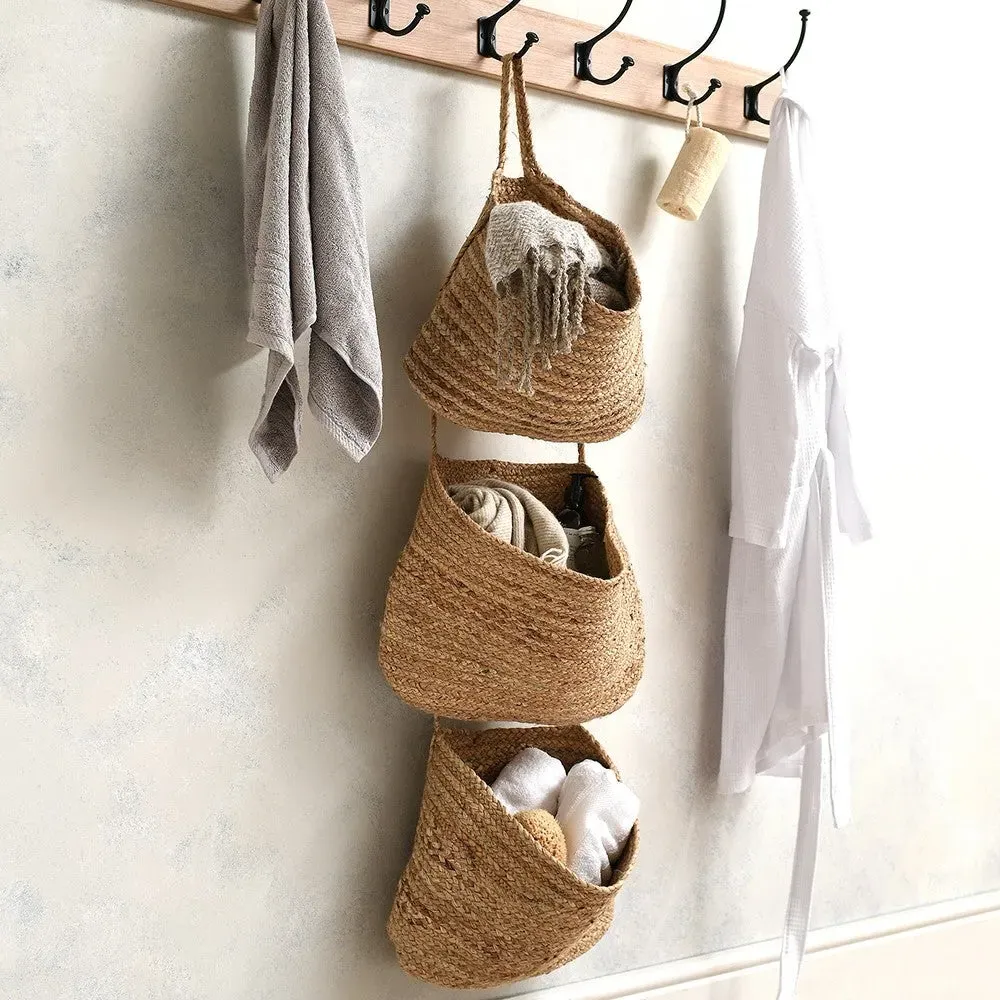 Jute Hanging Baskets - Natural