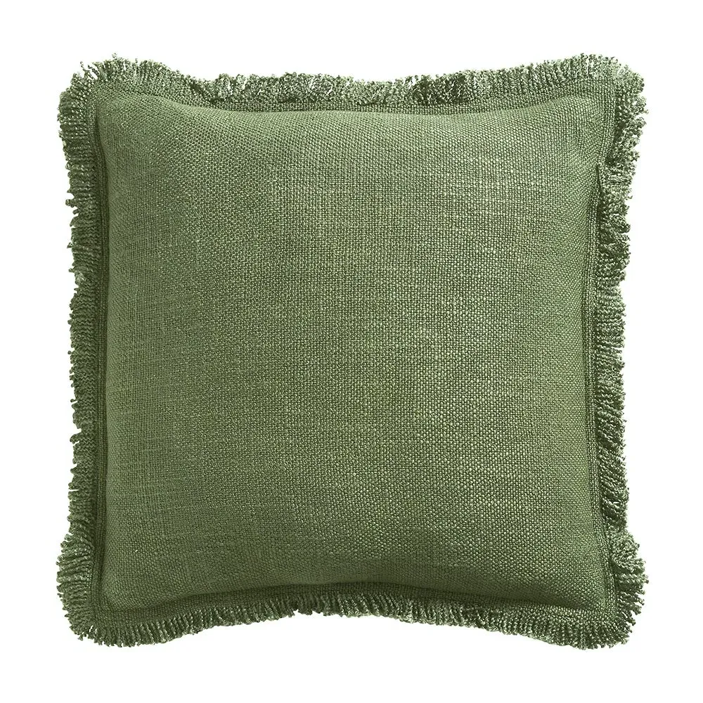 Kemble Fringed Cushion - Apple image