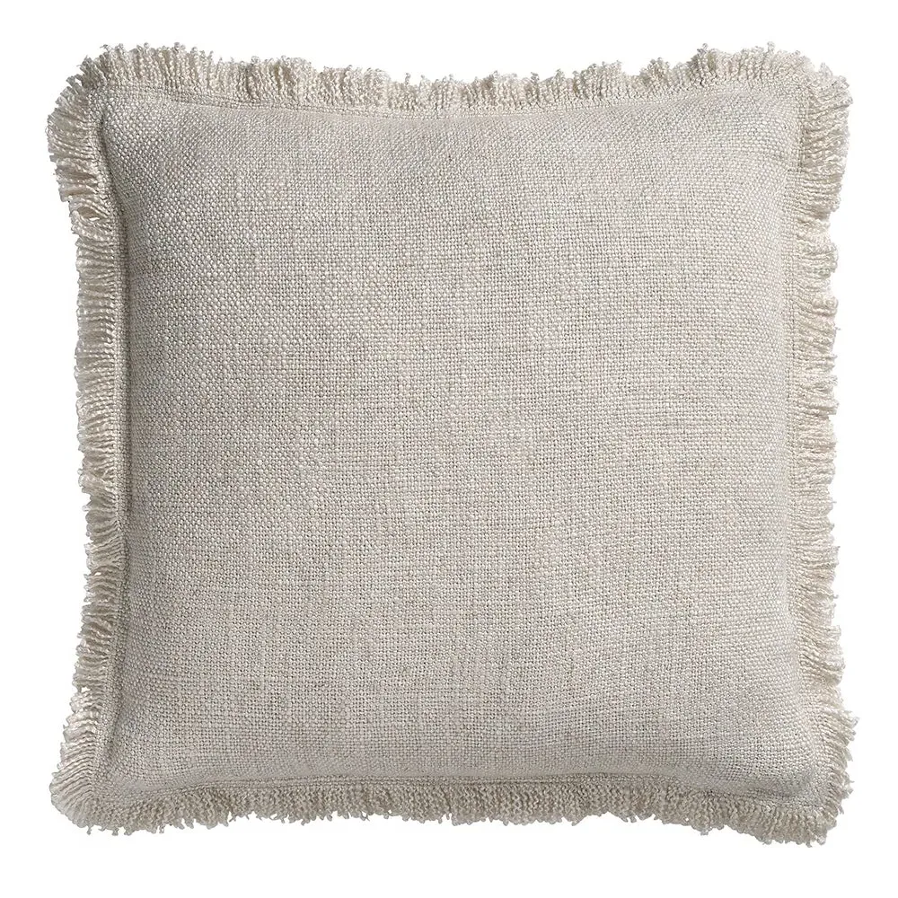 Kemble Fringed Cushion - Oatmeal