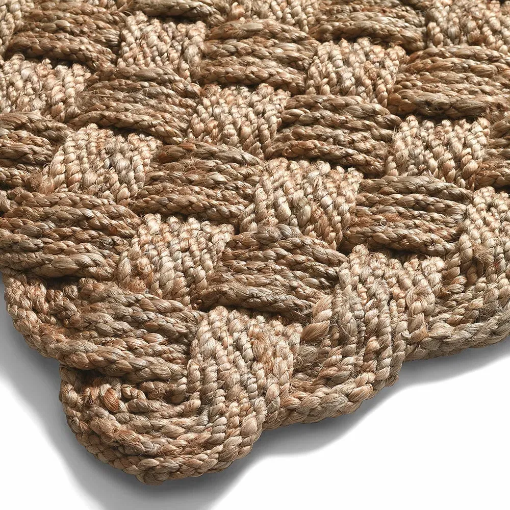 The Cotswold Company Knotted Doormat - Natural, Jute, image 3