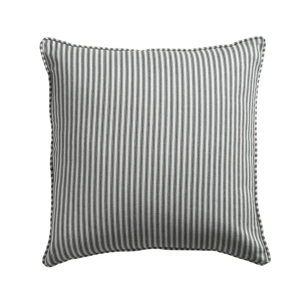 Lansdown Ticking Stripe Cushion - Ink