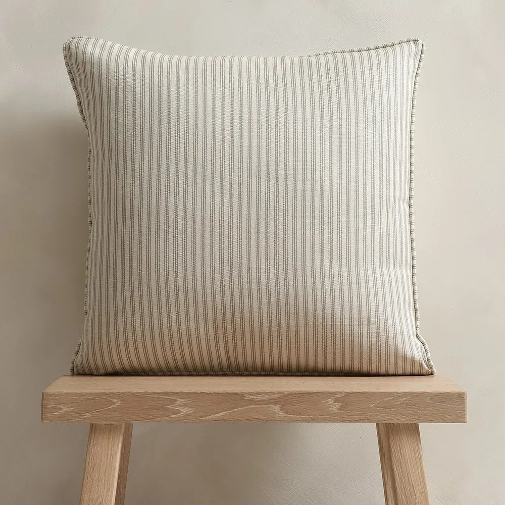 Lansdown Ticking Stripe Cushion - Natural