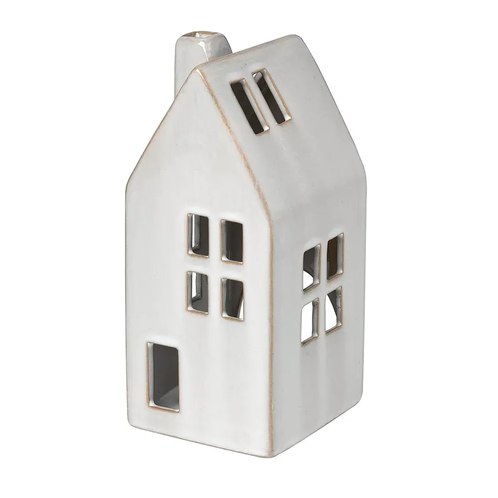 Large Stoneware Village House - Natural