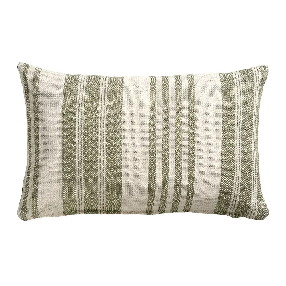 Lyra Stripe Cushion - Green