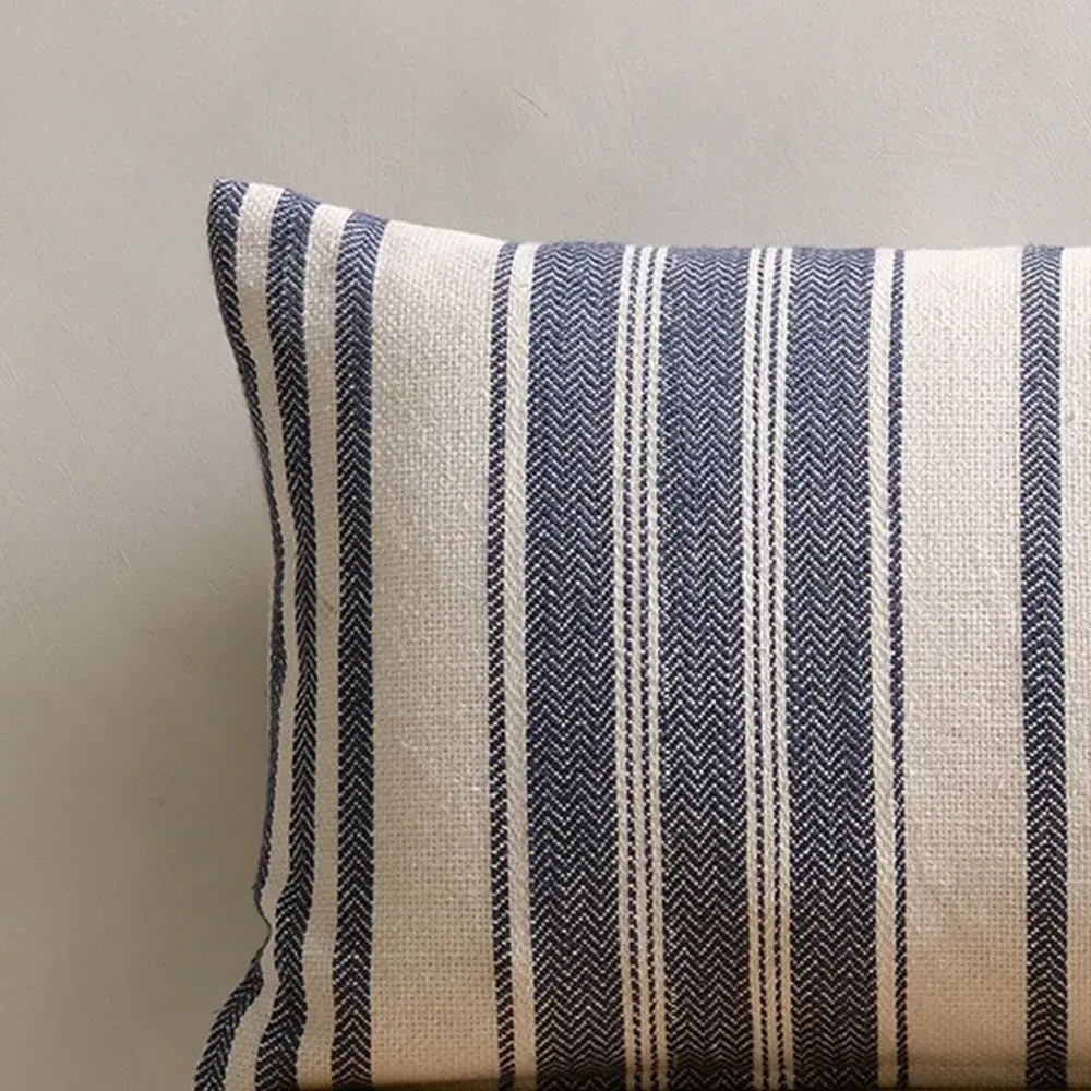 Lyra Stripe Cushion - Navy image