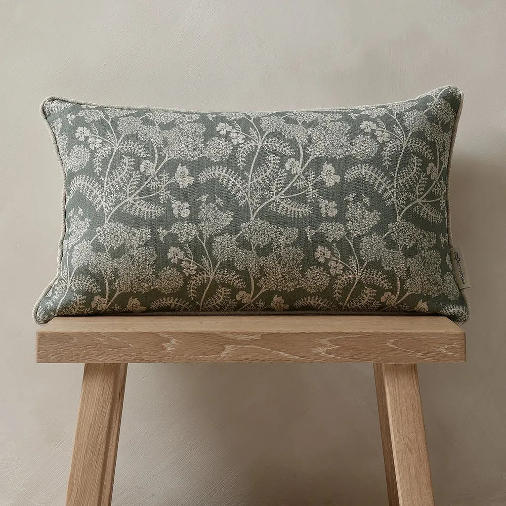 Madder Cutch and Co Achillea Ground Cushion - Kingfisher