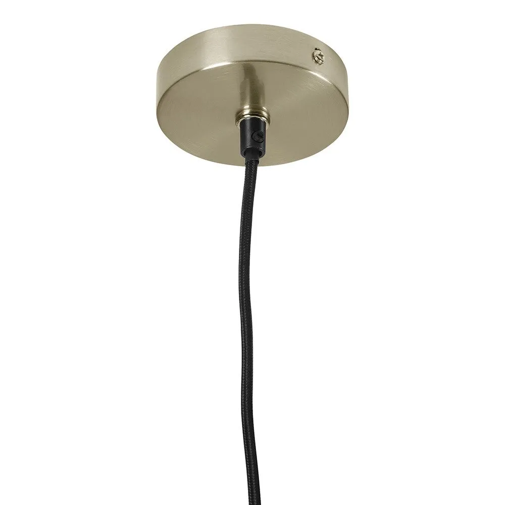 Madison Clear Glass Pendant - Brass