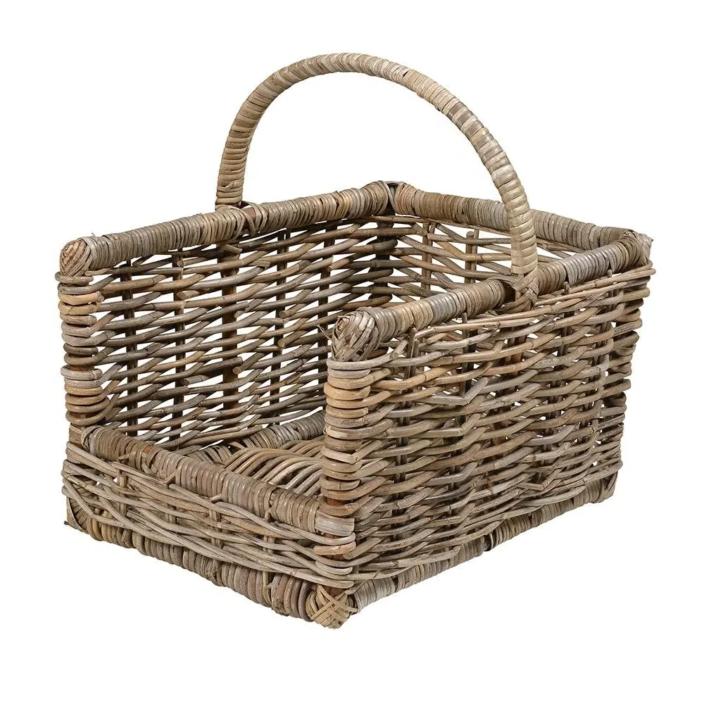Medium Rattan Open Ended Log Basket