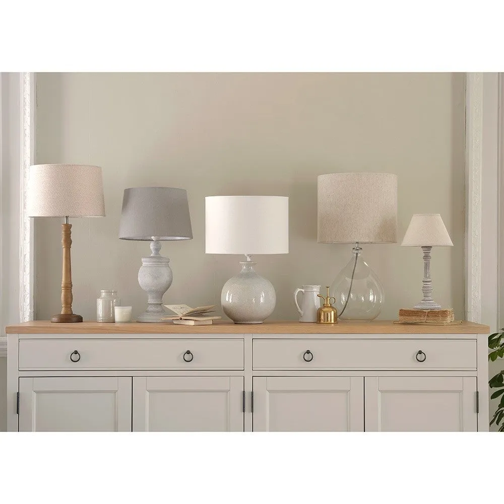 Milo Table Lamp - Brown, Linen