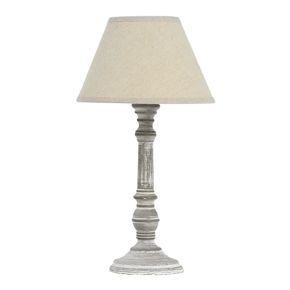 Milo Table Lamp - Brown, Linen