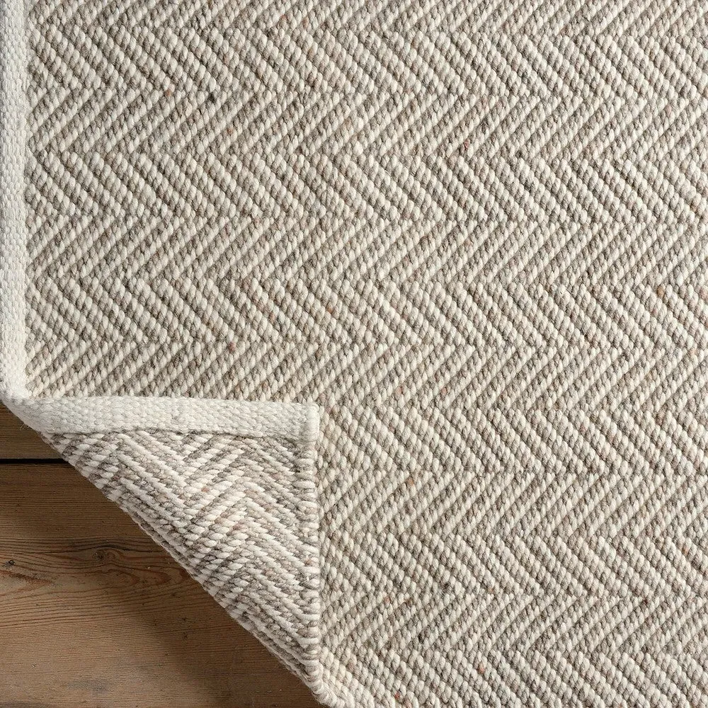 Milton Herringbone Rug - Natural
