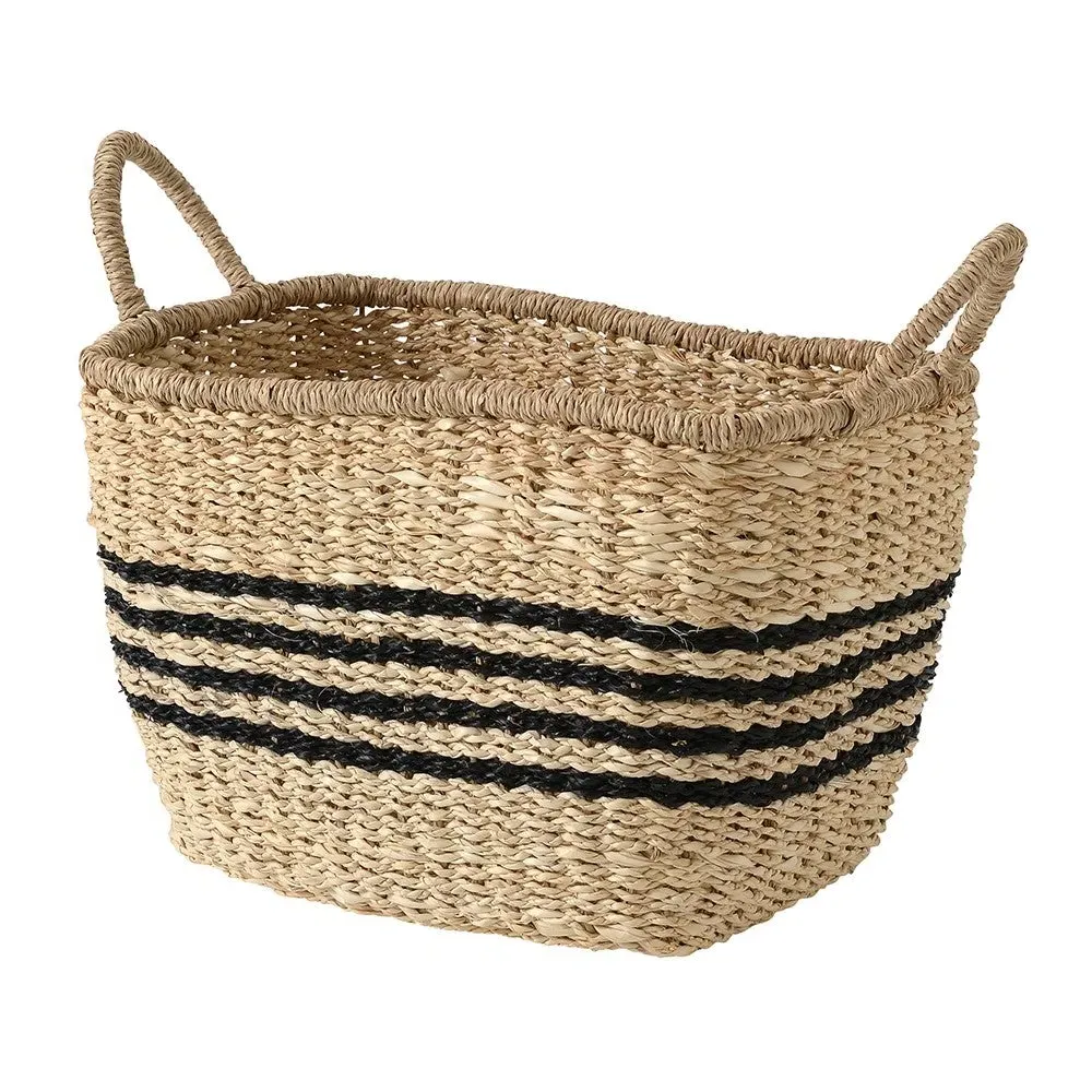 Palm Leaf Small Storage Basket - Seagrass