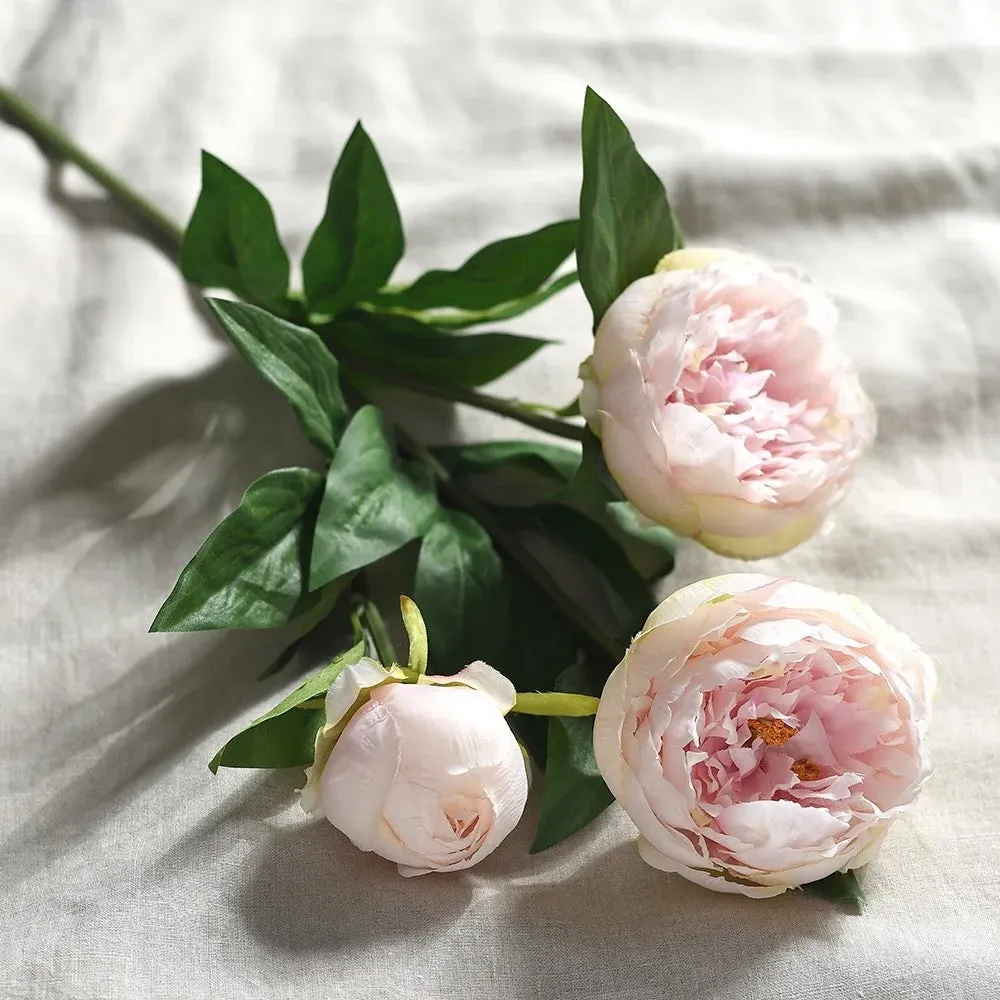 Peony Spray Flowers 76cm