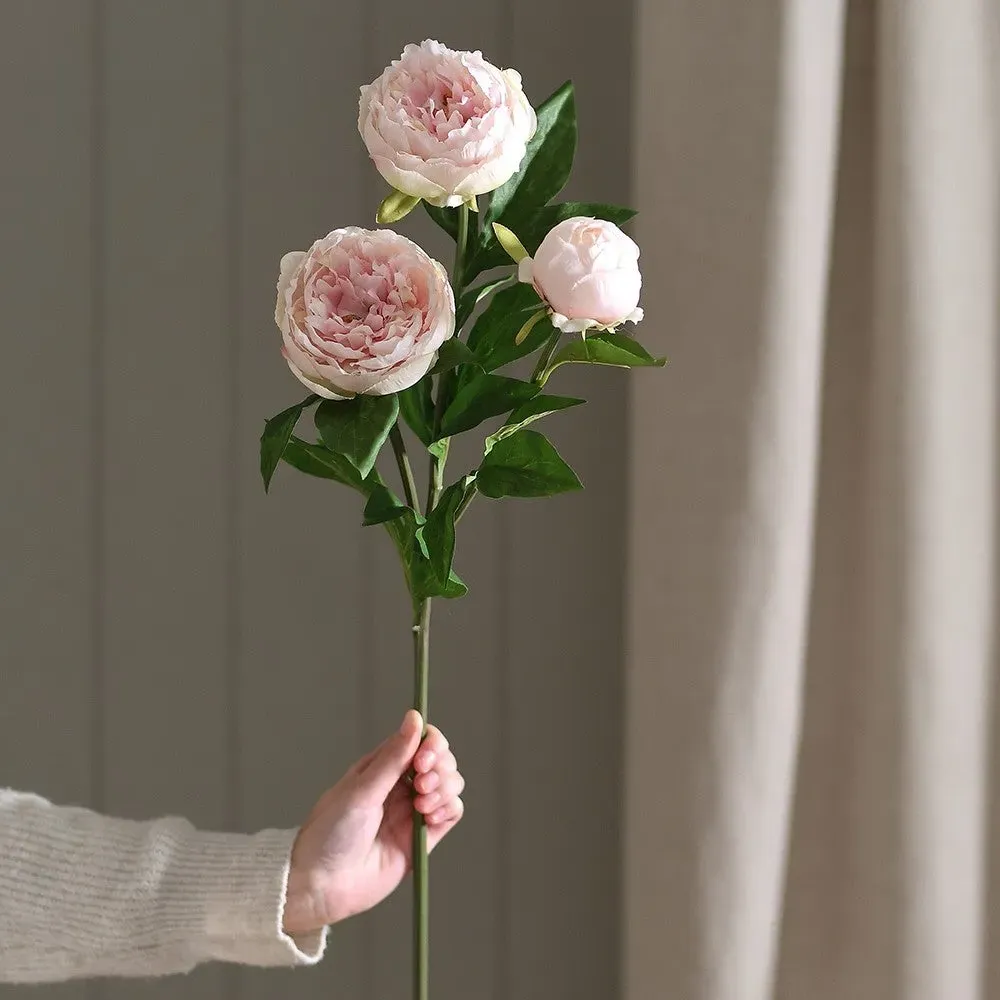 Peony Spray Flowers 76cm