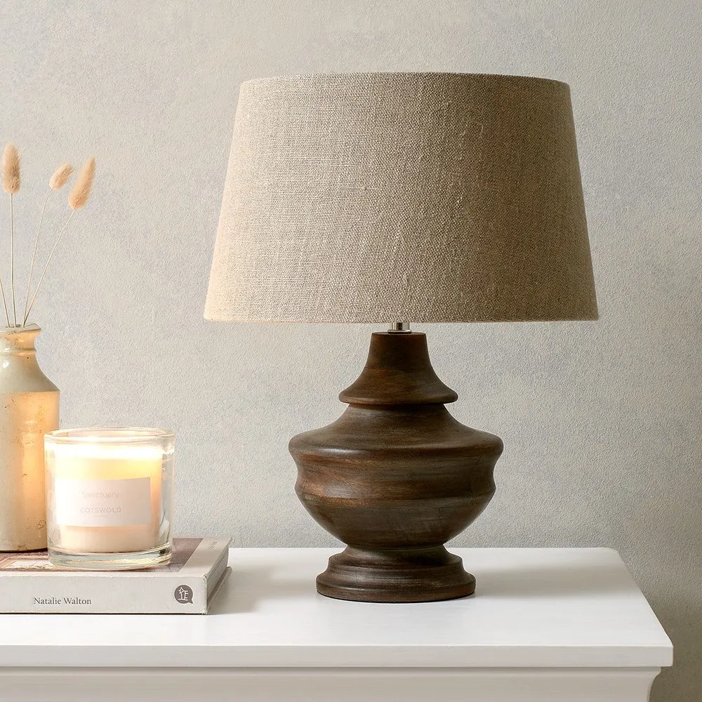 Purton Wooden Table Lamp - Natural